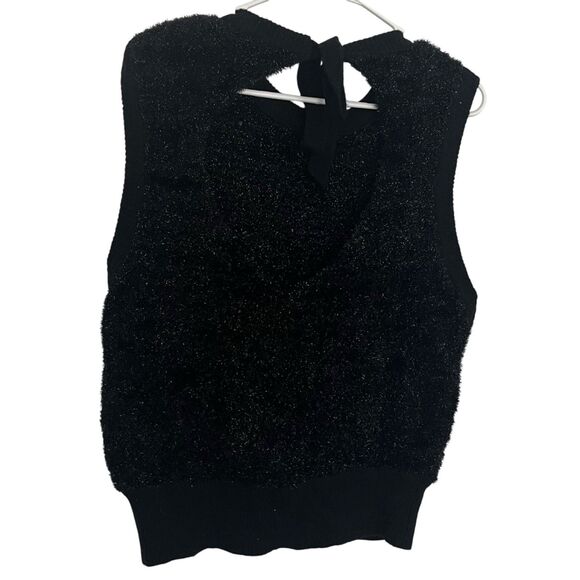 GANNI Sparkle Knit Tank Top Sweater Vest Size Medium - Picture 3 of 9